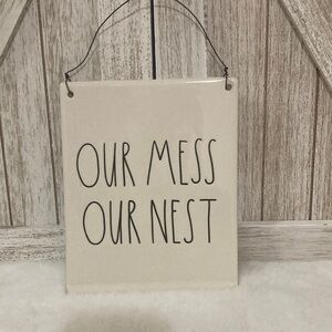 Rae Dunn Ceramic Wall Hanging Sign